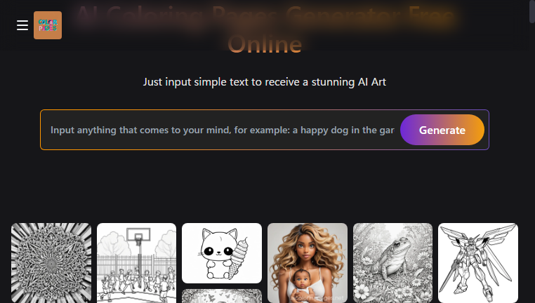 AI Coloring Pages