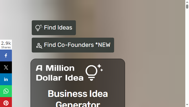 A Million Dollar Idea