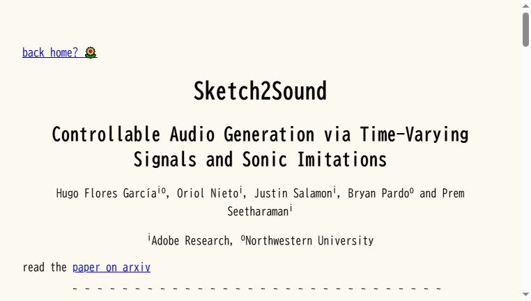 Sketch2Sound Adobe