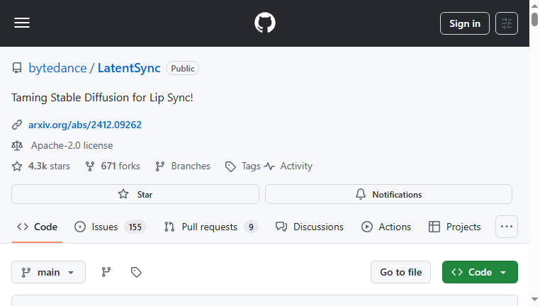 LatentSync ByteDance