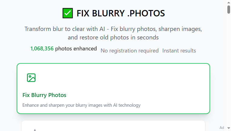 Fixblurry.photos