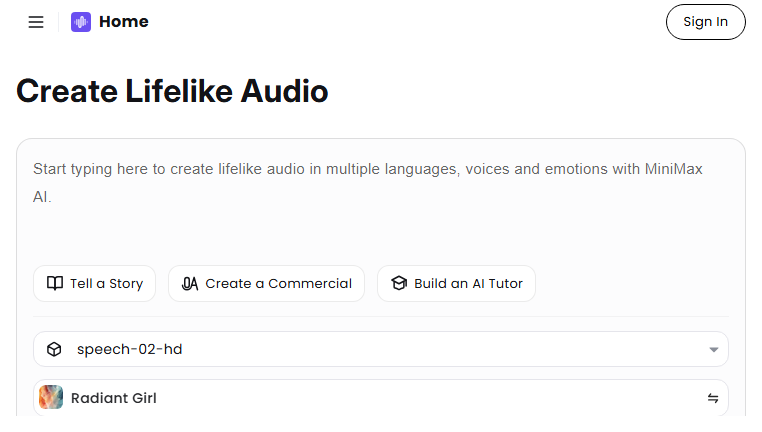 Hailuo AI Audio