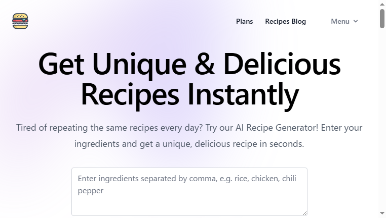 AI Recipe Generator