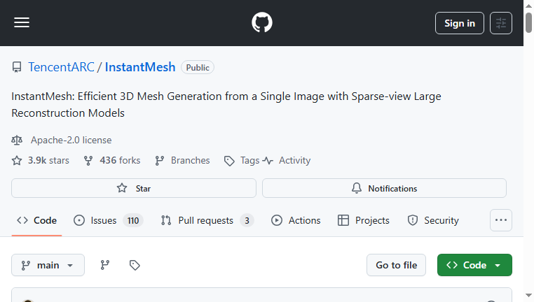 InstantMesh 3D