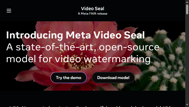 Video Seal by Meta
