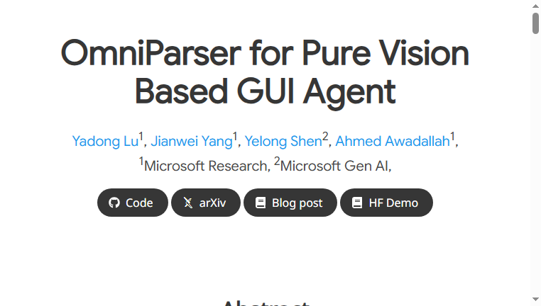 Microsoft OmniParser