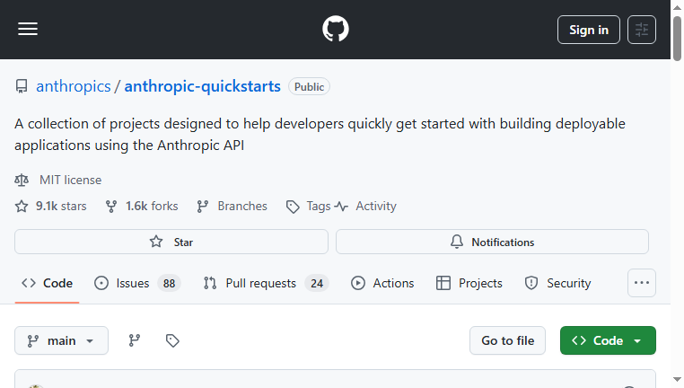 Anthropic Quickstarts