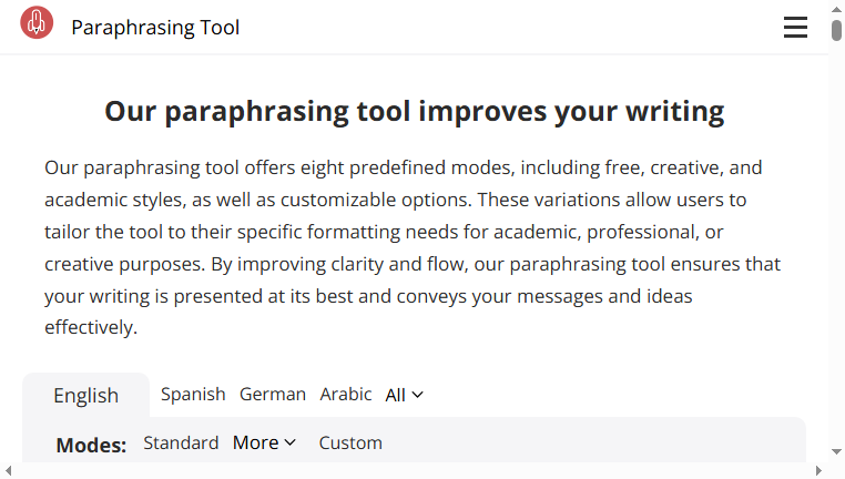 Paraphrasing Tool