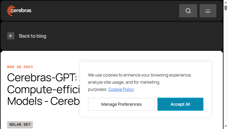 Cerebras-GPT