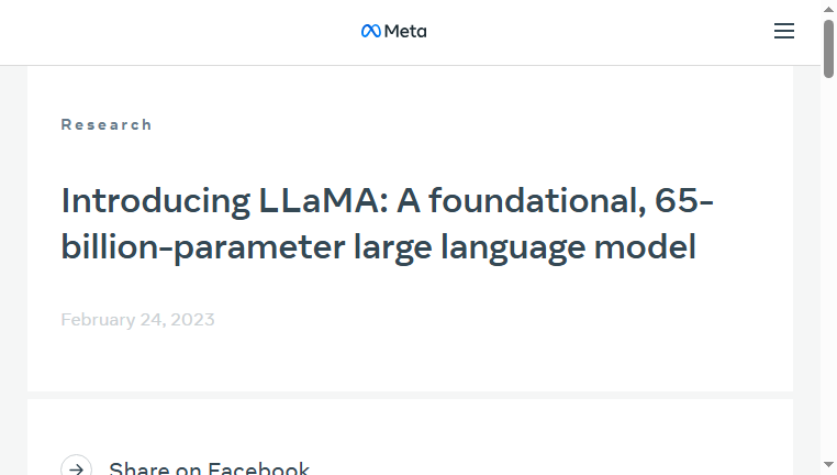 LLaMA (META)