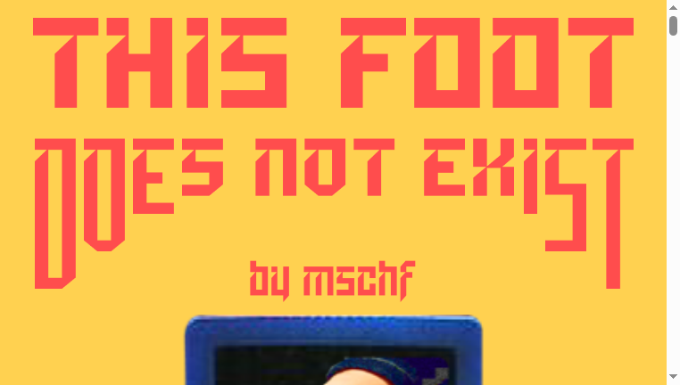 Thisfootdoesnotexist