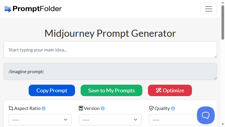 MidJourney Prompt Helper