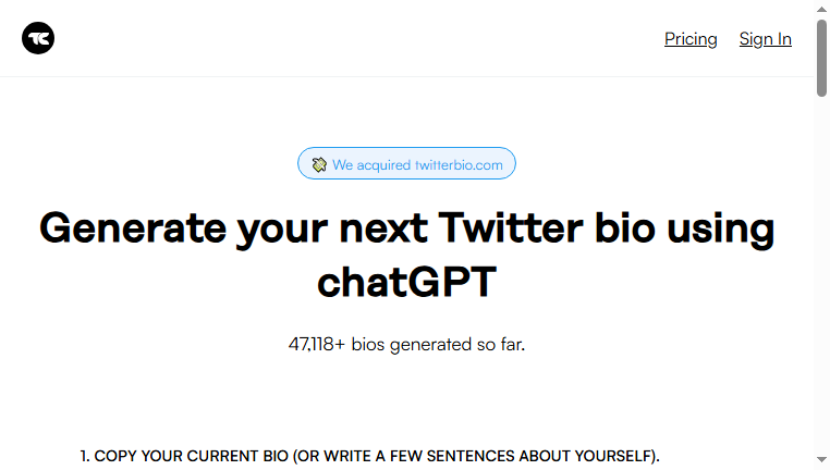 TwitterBio
