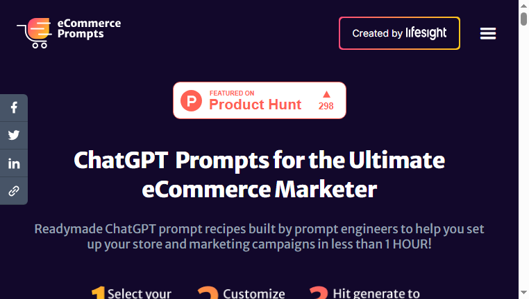 ECommerce Prompt Generator