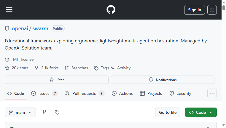 Swarm by OpenAI