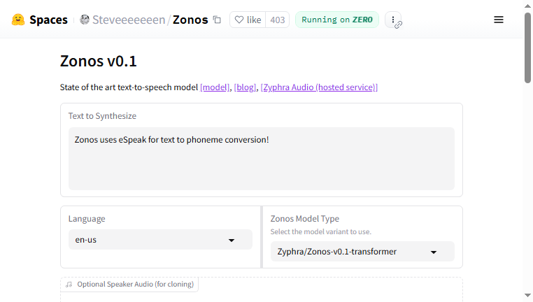 Zonos AI
