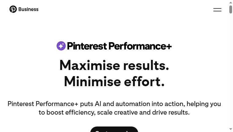 Pinterest Performance+