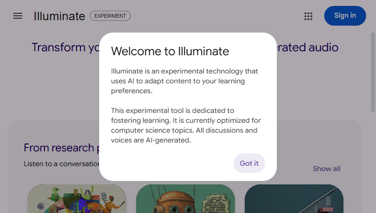 Illuminate by Google