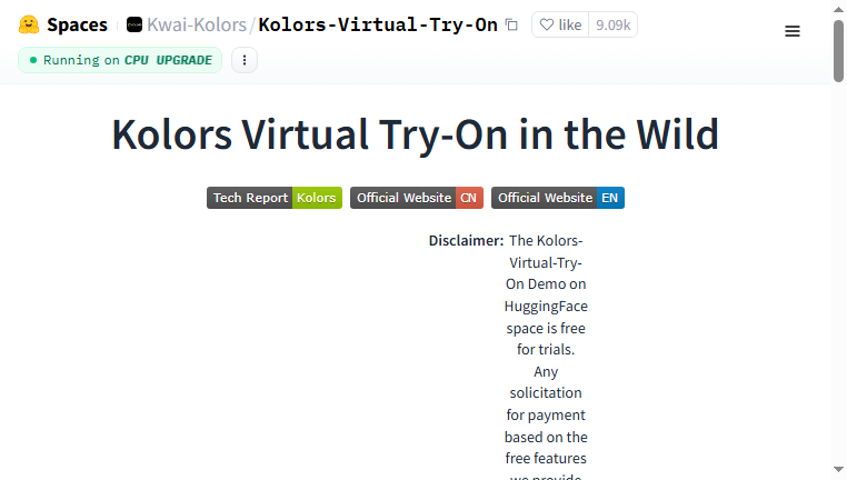 Kolors Virtual