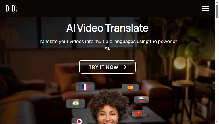 D-ID Video Translate