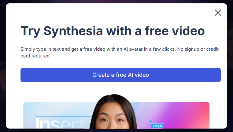 Personal Avatars Synthesia