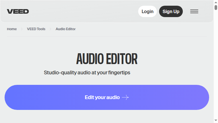 Audio Editor by Veed