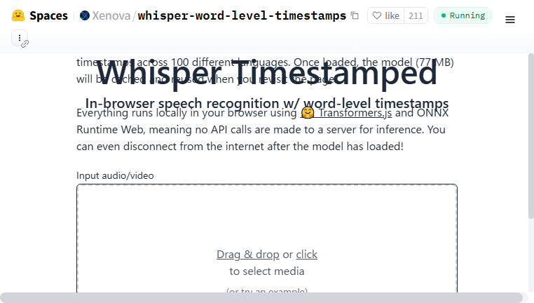 Whisper Timestamped