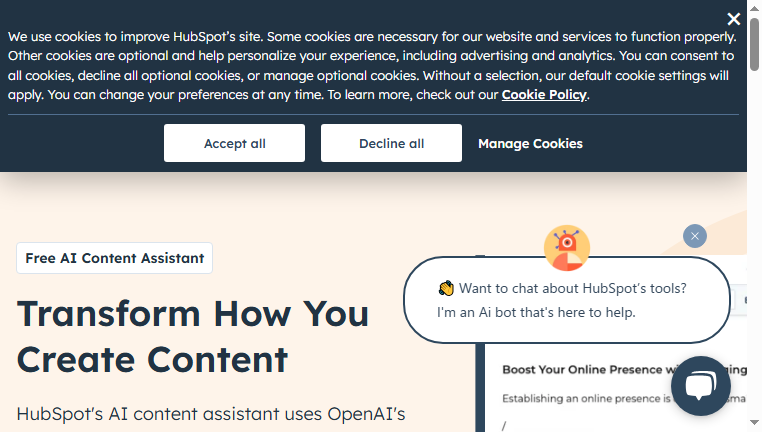 Free AI Content Assistant