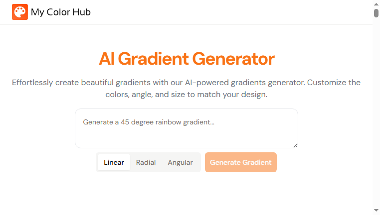 AI Gradient Generator