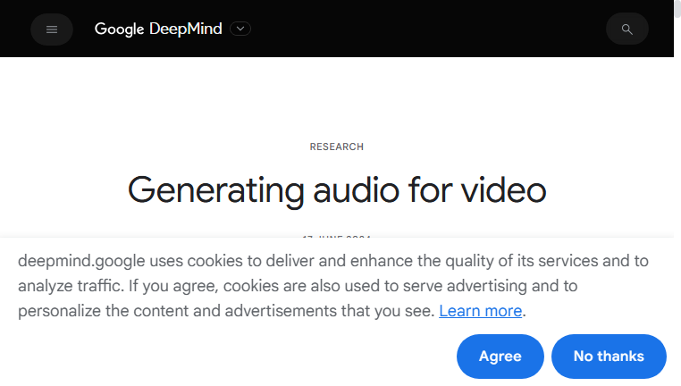 V2A by Google DeepMind