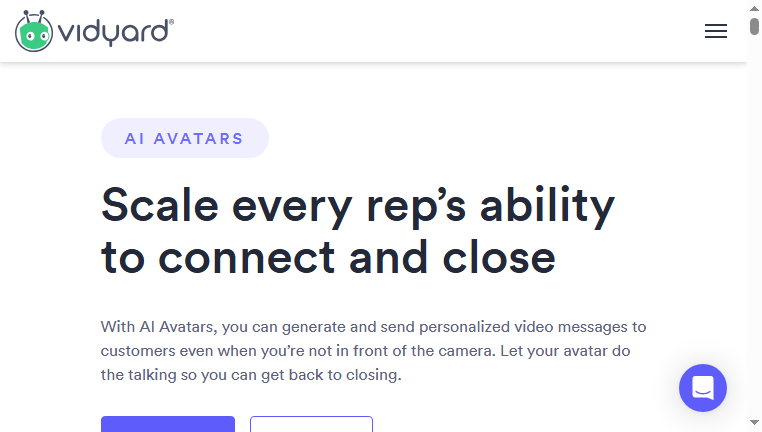 AI Avatars by Vidyard