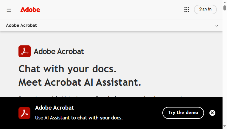 Acrobat AI by Adobe