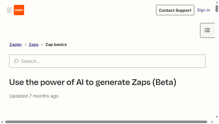 Create a Zap by Zapier