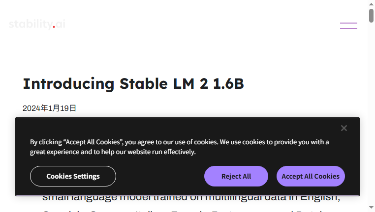 Stable LM 2