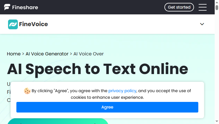 FineVoice Speech to Text