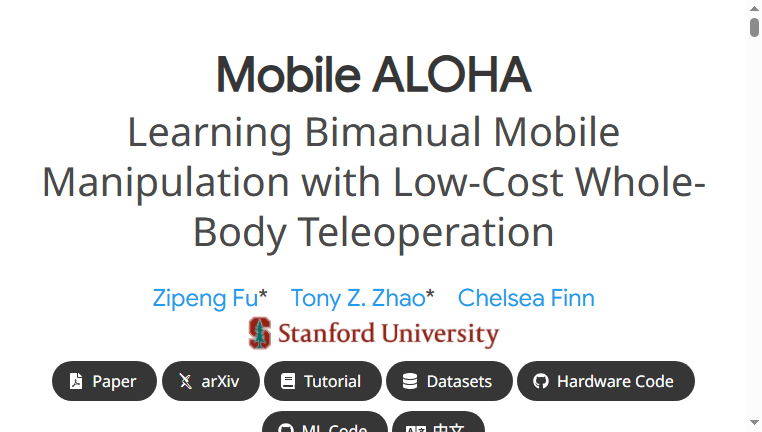 Mobile ALOHA